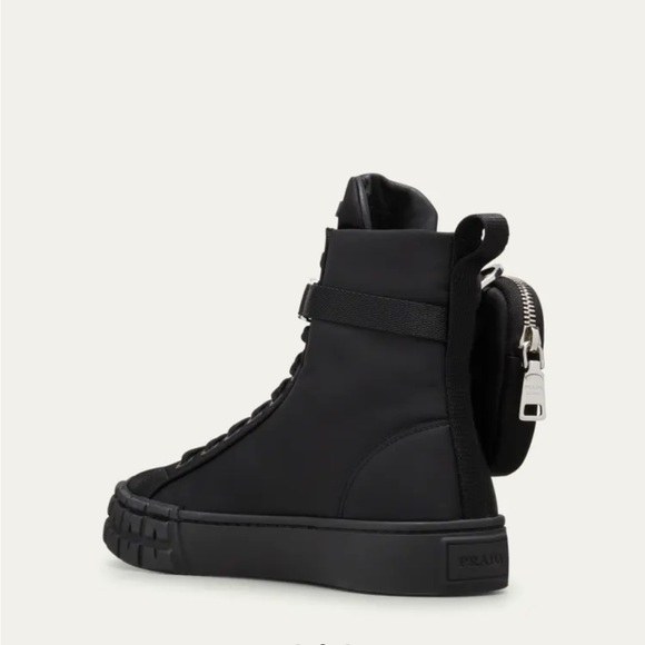 100% Authentic Prada Re-Nylon high-top sneakers - Picture 2 of 8